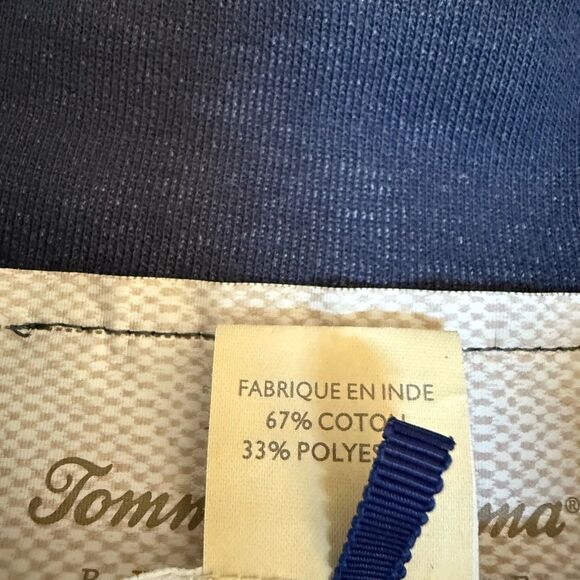 Tommy Bahama Reversible 1/4 Zip Pullover Sweater Heather Navy Blue Sz XL - Picture 4 of 6